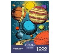 Puzzle Neuf planètes 1000 Pièces | Puzzle Éducatif en Papier Écologique | pour Adultes, Enfants | Cadeau Créatif Et Décoratif 38x26cm/1000pcs