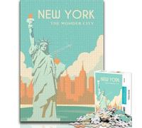 Puzzle New York 1000 pièces pour Adolescents, Jouet éducatif et éducatif, idéal comme Cadeau pour Toute la Famille 38x26cm