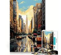 Puzzle New York Manhattan pour Adultes, 1000 pièces, Sharp Logic, Jouet Anti-Stress, découpe précise, Objet de Collection (50x75cm)