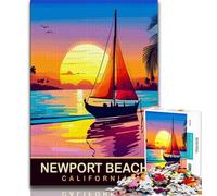 Puzzle Newport Beach pour Adultes, Jeu éducatif, Jouet de défi, idéal comme Cadeau pour Toute la Famille 50x75cm