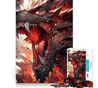 Puzzle Nidhogg Dragon Viking Art pour Adolescents, 1000 pièces, Jeu de logique Solide, Amusant et Relaxant, découpe de précision, (38x26cm)