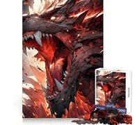 Puzzle Nidhogg Dragon Viking Art pour Adolescents, 1000 pièces, Jeu de logique Solide, Amusant et Relaxant, découpe de précision, (38x26cm)