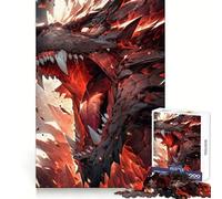 Puzzle Nidhogg Dragon Viking Art pour Adolescents, 1000 pièces, Jeu de logique Solide, Amusant et Relaxant, découpe de précision, (38x52cm)