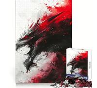 Puzzle Nidhogg Dragon Viking pour Adolescents, 1000 pièces, Jeu Intelligent et apaisant, Motif à Assembler, Joli Cadeau (50x75cm)