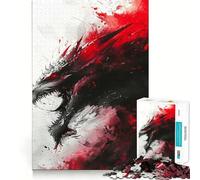 Puzzle Nidhogg Dragon Viking pour Adolescents, 1000 pièces, Jeu Intelligent et apaisant, Motif à Assembler, Joli Cadeau (50x75cm)