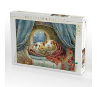 Puzzle · Niedliche Tierwohnungen | Abend im Meerschweinchenheim · 2000 pièces · Format assemblé 90 × 67 cm · CALVENDO Puzzle