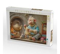 Puzzle · Niedliche Tierwohnungen | Das Äffchen liebt Gestricktes · 1000 pièces · Format assemblé 64 × 48 cm · CALVENDO Puzzle