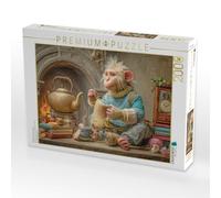 Puzzle · Niedliche Tierwohnungen | Das Äffchen liebt Gestricktes · 2000 pièces · Format assemblé 90 × 67 cm · CALVENDO Puzzle