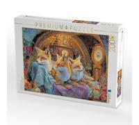 Puzzle · Niedliche Tierwohnungen | Schläfrige Füchse · 2000 pièces · Format assemblé 90 × 67 cm · CALVENDO Puzzle