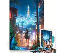 Puzzle Night City 1000 pièces pour Adolescents, Casse-tête et Loisirs créatifs, Objet d'assemblage et de Collection (38x52cm)