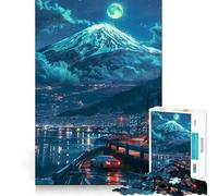 Puzzle Night Mountain pour Adolescents, 1000 pièces, Jeu de logique, Divertissement Occasionnel, découpe de précision, (38x26cm)