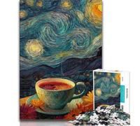 Puzzle Night Sky Coffee 1000 pièces pour Adultes et Adolescents, Jeux Amusants Chaque pièce est Unique - Jeu Familial Stimulant (38x26cm)