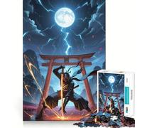Puzzle Ninja à l'épée Lumineuse pour Adultes, 1000 pièces, pour renforcer la mémoire, activité à Domicile, Bords Nets, Cadeau Festif (38x26cm)