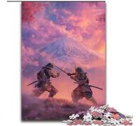 Puzzle Ninja au Pied du Mont Fuji 1000 pièces pour Adultes et Adolescents, Art intéressant, réduction du Stress, liste de souhaits avec Le Père Noël pour Les 14 Ans (26x38cm)