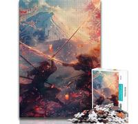 Puzzle Ninja au Pied du Mont Fuji pour Adultes et Adolescents, Jeu Stimulant et Jeu Familial idéal comme Cadeau pour Toute la Famille 50x75cm