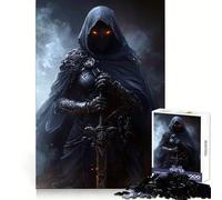 Puzzle Ninja Chevalier Noir Assassin pour Adultes, 1000 pièces, Casse-tête et Plaisir Lent, Assemblage d'images, Cadeau Parfait (50x75cm)