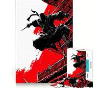 Puzzle Ninja en Action pour Adolescents, 1000 pièces, Jeu de logique Robuste, Silencieux, Bords Nets, Cadeau élégant (38x52cm)