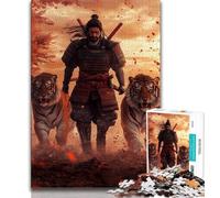 Puzzle Ninja et Tigre 1000 pièces pour Adultes et Adolescents, Aide Le Cerveau à exercer des Jouets addictifs pour cultiver la Patience Une œuvre d'art (75x50cm)
