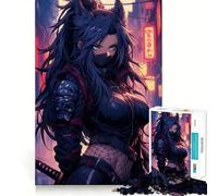 Puzzle Ninja Foxgirl pour Adultes, 1000 pièces, renforce Les Liens familiaux, Bords Nets, Cadeau d'anniversaire (50x75cm)