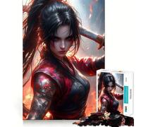 Puzzle Ninja Girl 1000 pièces pour Adultes, Jeu de logique et de Stimulation, Amusant à Partager, Bords de qualité supérieure, Cadeau élégant (38x26cm)
