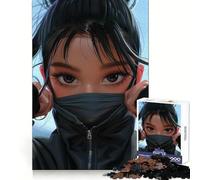 Puzzle Ninja Girl Anime pour Adultes, 1000 pièces, 50x75cm, avec Une Coupe ajustée, sur Le thème de la liste de souhaits du Père Noël