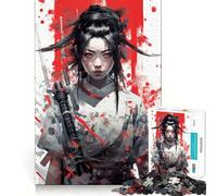 Puzzle Ninja Girl Japan Art pour Adultes, 1000 pièces, 50x75cm, avec Une découpe précise