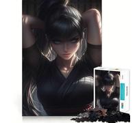 Puzzle Ninja Girl Kunoichi Focus 1000 pièces pour Adultes, Jeu de réflexion et de Concentration, Loisirs à Domicile, Bords serrés, Cadeau de Noël (38x26cm)