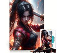 Puzzle Ninja Girl pour Adultes, 1000 pièces, Jeu d'entraînement cérébral, Divertissement et Art à Assembler, Cadeau de Vacances (38x52cm)