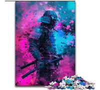 Puzzle Ninja Néon Japonais 1000 pièces pour Adultes, Jeu Stimulant et interactif Parent-Enfant (50x75cm)