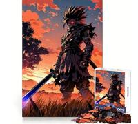 Puzzle Ninja Samurai 1000 pièces pour Adultes Stimulation de l'esprit Plaisir Garanti Assemblage Solide Cadeau Festif (38x26cm)