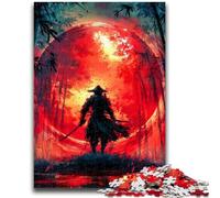 Puzzle Ninja Under The Blood Moon 1000 pièces pour Adultes et Adolescents, Staycation Kill Time, Chaque pièce est Unique - Jeu Familial Stimulant et Amusant (50x75cm)