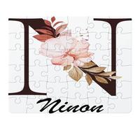 Puzzle Ninon | 30 Pièces 24 × 19 cm Carton Brillant 2 mm | Message à Reconstituer Annonce Surprise | Cadeau Anniversaire Noël