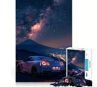 Puzzle Nissan GTR R Super Cars 1000 pièces pour Adolescents Souvenirs, Boost, Temps Serein, Découpe Lisse, Cadeau élégant (38x52cm)
