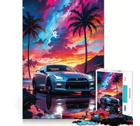 Puzzle Nissan GTR Skyline 1000 pièces pour Adultes, Jeu cognitif, Moment de Partage et de complicité, Motif à Assembler, Cadeau de Noël (50x75cm)