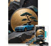 Puzzle Nissan R Bonsaï Arbre 1000 Pièces pour Adultes Jeu Cognitif et de Partage Motif à Assembler Cadeau de Noël (50x75cm)