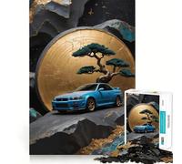 Puzzle Nissan R Bonsaï Arbre Difficile pour Adultes 1000 Pièces Jeu de Mémoire Facile à Assembler Cadeau Artistique (38x26cm)