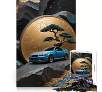 Puzzle Nissan R Bonsaï Arbre Difficile pour Adultes 1000 Pièces Jeu de Mémoire Facile à Assembler Cadeau Artistique (38x26cm)