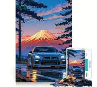 Puzzle Nissan R Fuji 1000 pièces pour Adultes Améliore la mémoire, s'amuse Ensemble, Bords précis, Cadeau saisonnier (38x52cm)