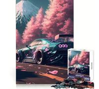 Puzzle Nissan S Silvia Sakura 1000 pièces pour Adultes pour Les Jeux de réflexion et de Loisirs Qualité supérieure Joli présent (38x26cm)