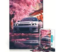 Puzzle Nissan Sakura Japonais de 1000 pièces pour Adolescents Puzzle Relaxant et Lumineux Cadeau Exquis (38x26cm)