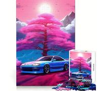 Puzzle Nissan Silvia Grand Arbre pour Adultes 1000 pièces, Jeu de logique Fine, détente et Bords Nets, œuvre d'art (50x75cm)