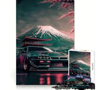 Puzzle Nissan Silvia Sakura 1000 pièces pour Adultes Améliore la mémoire et Le Plaisir de Jouer Ensemble Bords précis Cadeau saisonnier (50x75cm)