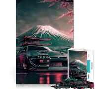 Puzzle Nissan Silvia Sakura 1000 pièces pour Adultes Développe la mémoire Loisirs Doux Découpe Ferme pour Les fêtes (38x52cm)