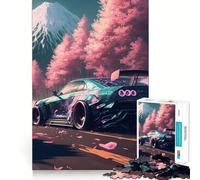 Puzzle Nissan Silvia Sakura pour Adolescents, 1000 pièces, Jeu de logique Robuste, Silencieux, Bords Nets, Cadeau élégant (50x75cm)