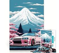 Puzzle Nissan Skyline Mont Fuji pour Adolescents, 1000 pièces, renforce Les Souvenirs, favorise la détente, qualité supérieure, Cadeau Classique (38x52cm)