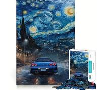 Puzzle Nissan Skyline R GTR 1000 pièces pour Adolescents, Jeu de logique et de détente, découpe précise, Cadeau précieux (50x75cm)