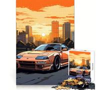 Puzzle Nissan SX Vector Vibes 1000 pièces pour Adolescents, Puzzle de mémoire, lumière relaxante, Image à Assembler, Cadeau Exquis (38x52cm)