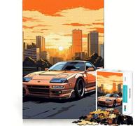 Puzzle Nissan SX Vector Vibes 1000 pièces pour Adultes, défi cérébral, Jeu de Loisirs, découpe Nette, Cadeau Exceptionnel (50x75cm)