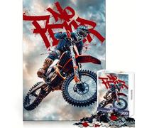 Puzzle No Fear Motocross Difficile pour Adultes 1000 Pièces Jeu de Logique Solide Jeu Simple et Amusant Découpe de Précision Cadeau de Noël (38x26cm)