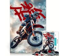 Puzzle No Fear Motocross pour Adolescents, 1000 pièces, Stimulation de la mémoire, Jeu d'intérieur, Image à Assembler, Cadeau de Noël (38x52cm)